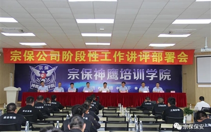 宗保公司召开阶段性工作讲评部署会
